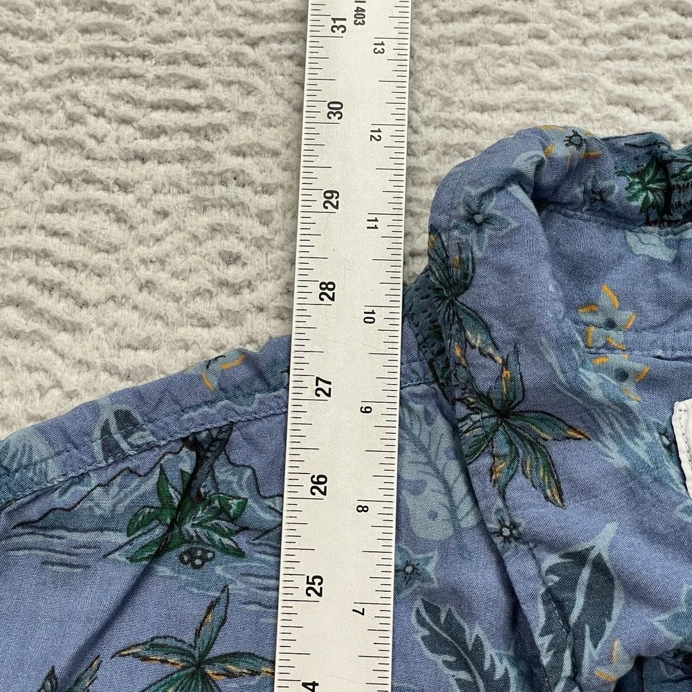 Big Dogs Shirt Men's Size XL Hawaiian Floral Short Sleeve Button Down